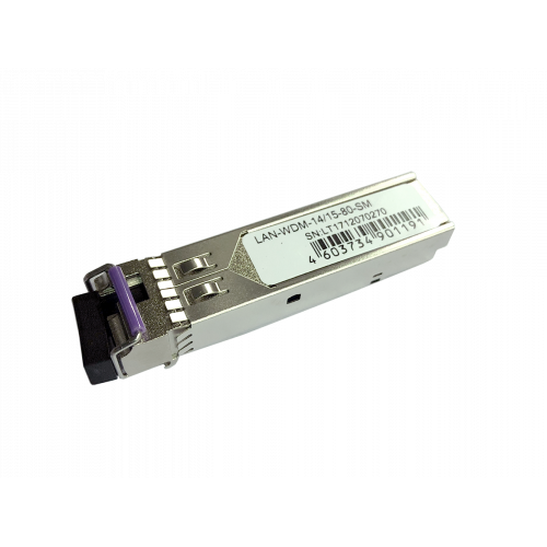 Модуль SFP WDM 1.25G, 1490nm / 1550nm, 80 km, LC, DDM, Cisco